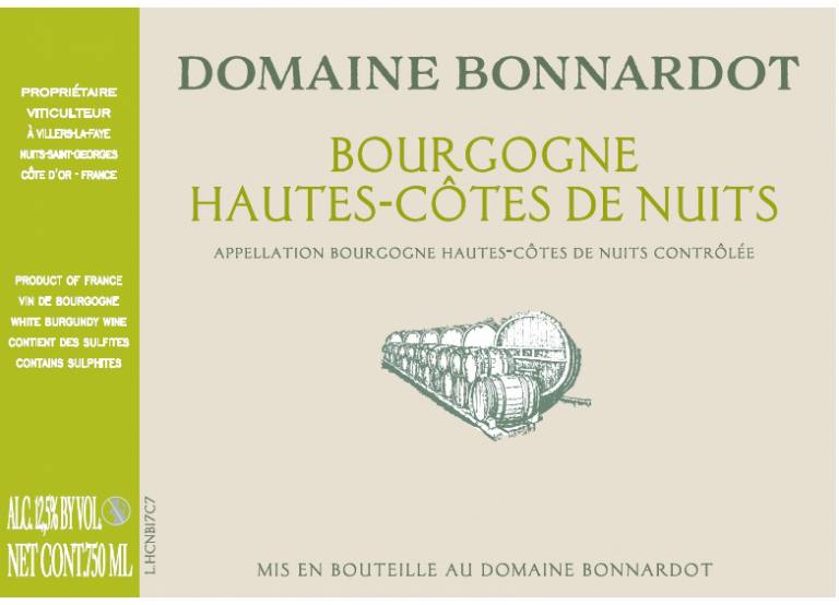 Hautes Côtes De Nuits Blanc | Domaine Bonnardot