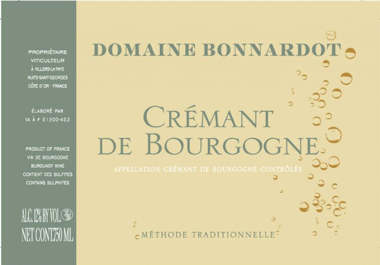 Crémant De Bourgogne | Domaine Bonnardot