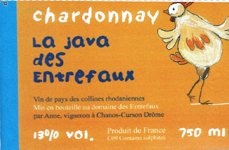 La Java Des Entrefaux IGP Chardonnay