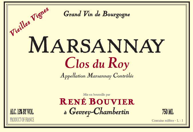 Marsannay “Clos Du Roy” Vieilles Vignes