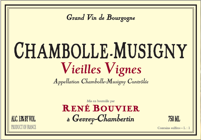 Chambolle Musigny Vieilles Vignes