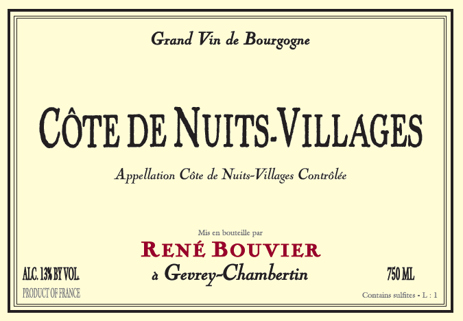 Côtes De Nuits Villages