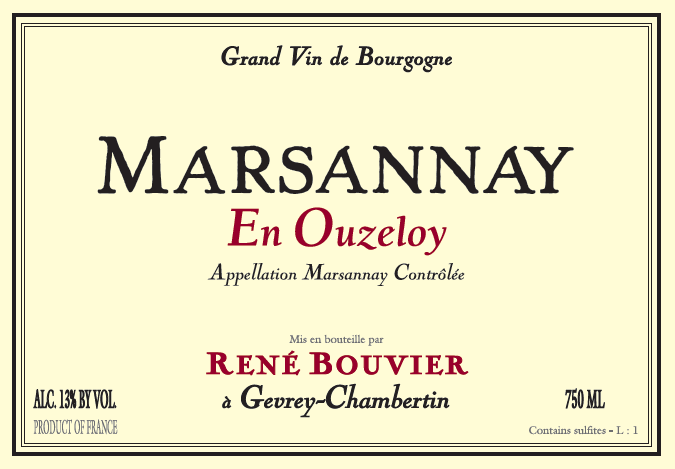 Marsannay “En Ouzeloy”