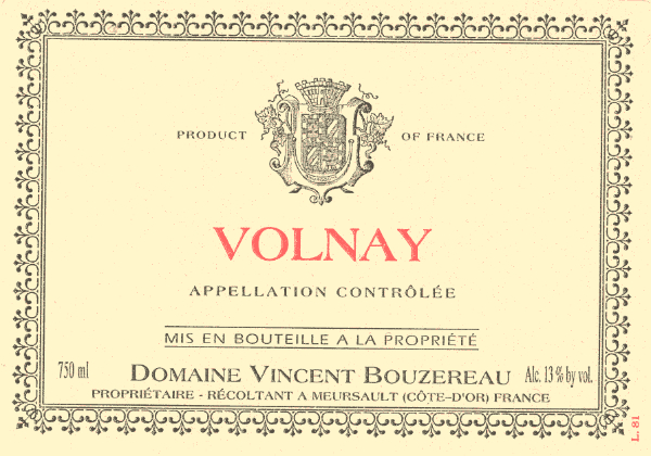 Volnay | Domaine Vincent Bouzereau